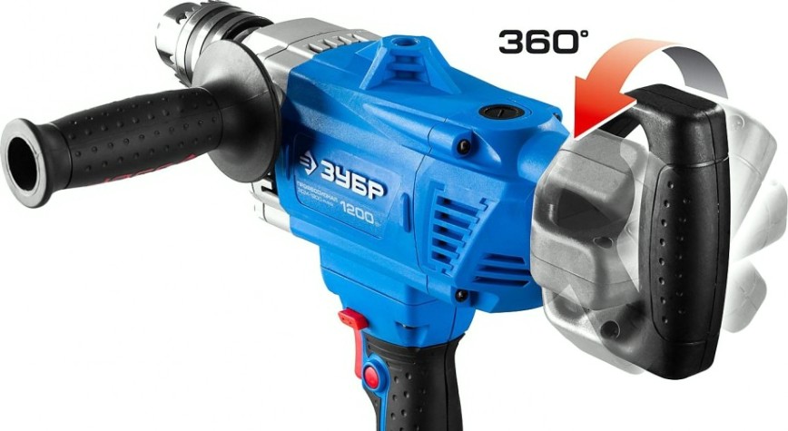 Миксер строительный сетевой ЗУБР ЗДМ-1200 РММ2 с реверсом Профессионал Миксер строительный сетевой ЗУБР ЗДМ-1200 РММ2 с реверсом Профессионал