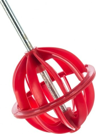 Миксер ЗУБР МАСТЕР глобус пластмассовый, для красок, 110х112х400мм [06008-110-40]