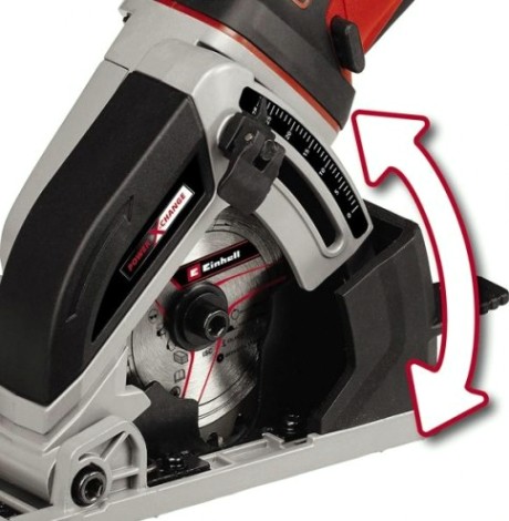 Мини-пила циркулярная EINHELL PXC TE-CS 18/89 Li-Solo аккумуляторная [4331100]