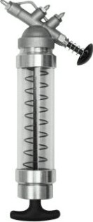 Мини-шприц GROZ нажимного типа для масла прозрачный, 25 куб.см. GR43106 [GR43106]