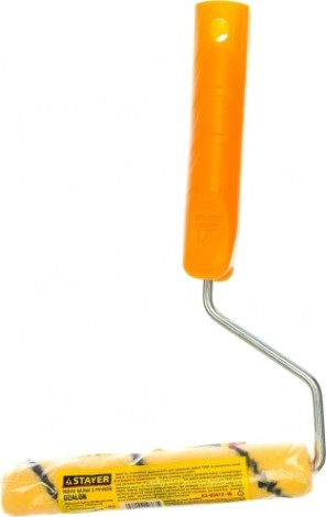 Мини-валик STAYER DUALON ПОЛИАКРИЛ малярный в сборе, ворс 7мм, бюгель 6мм, 15х160мм, [03-05812-16]