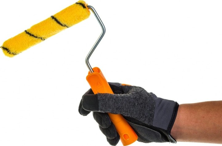 Мини-валик STAYER DUALON ПОЛИАКРИЛ малярный в сборе, ворс 7мм, бюгель 6мм, 15х160мм, [03-05812-16]