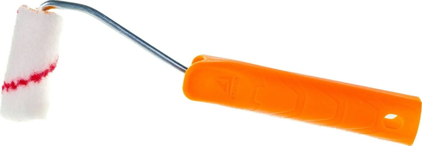 Мини-валик STAYER NYLON ПОЛИАМИД малярный в сборе, ворс 8мм, бюгель 6мм, 15х70мм, m [03-0506-07_z01]