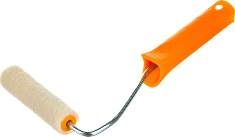 Мини-валик STAYER VELOUR малярный в сборе, ворс 4мм, бюгель 6мм, 15х110мм, [03-0501-11_z01]