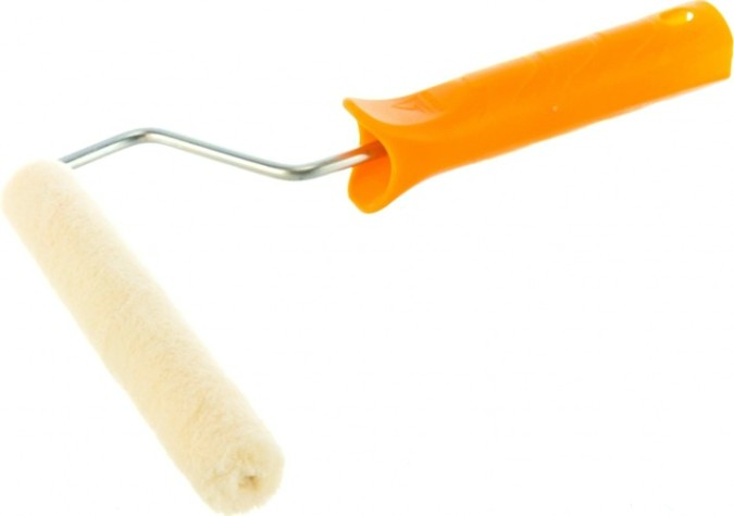 Мини-валик STAYER VELOUR малярный в сборе, ворс 4мм, бюгель 6мм, 15х160мм, [03-0501-16_z01]