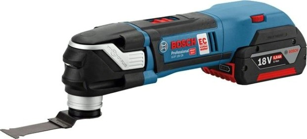 Многофункциональный инструмент аккумуляторный BOSCH GOP 18V-28 бесщеточный [06018B6003] 2х5,0Ач, кейс L-Boxx