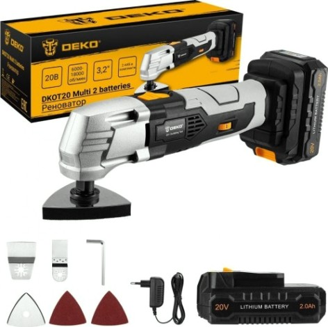Многофункциональный инструмент аккумуляторный DEKO DKOT20 Multi 2 batteries [063-4425]