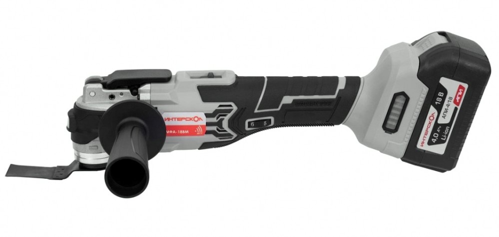 Многофункциональный инструмент аккумуляторный ИНТЕРСКОЛ МФА-18ВМ с бесщеточным двигателем [766.0.0.70]