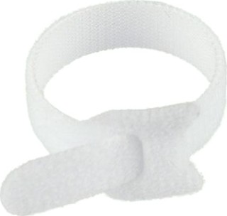 Многоразовый хомут–липучка REXANT 150х12 мм, белый (упак. 12 шт.) [07-7151]