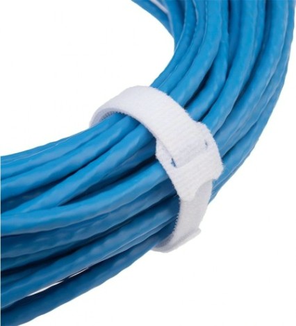 Многоразовый хомут–липучка REXANT 150х12 мм, белый (упак. 12 шт.) [07-7151]