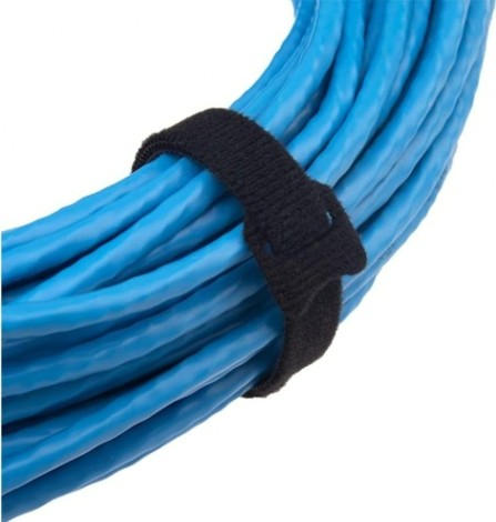 Многоразовый хомут–липучка REXANT 320х14 мм, черный (упак. 12 шт.) [07-7316]