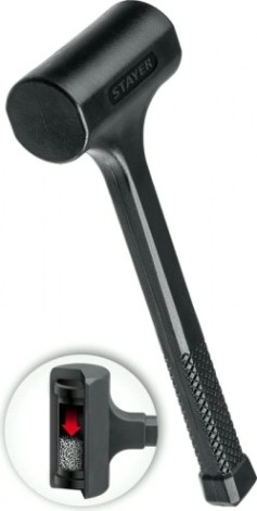 Молоток безынерционный STAYER 1350 г облитый эластомером, 60 мм [2042-1350]