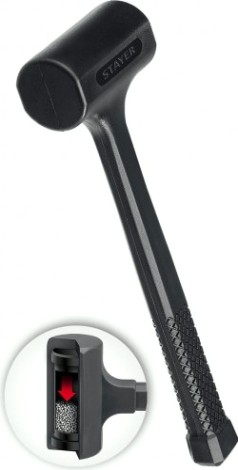 Молоток безынерционный STAYER 900 г облитый эластомером, 50 мм [2042-900]