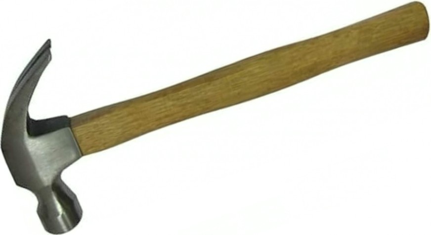 Молоток-гвоздодер Biber Премиум 85381 600г [тов-080752]