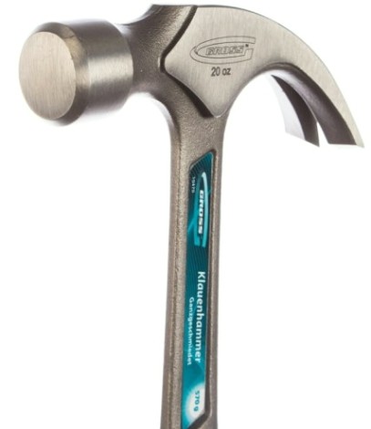 Молоток-гвоздодер GROSS 570 г, цельнокованый, трехкомпонентная рукоятка// [10470]