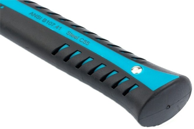 Молоток-гвоздодер GROSS 570 г, цельнокованый, трехкомпонентная рукоятка// [10470]