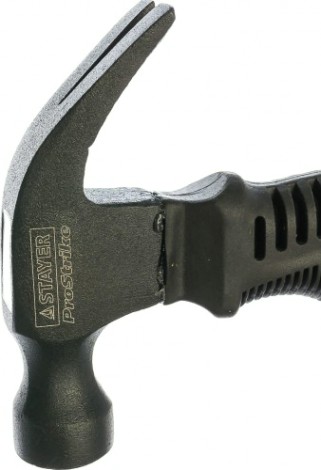 Молоток-гвоздодер STAYER COMPACT столярный 225 г укороченный с фиберглассовой рукоя [2026-225]