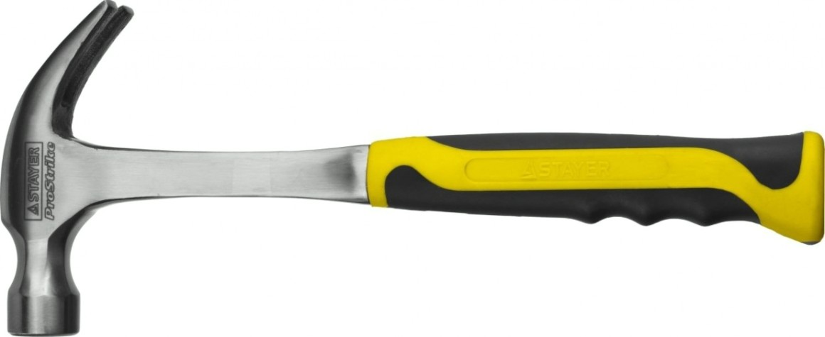 Молоток-гвоздодер STAYER STRIKE 450 г цельнометаллический столярный [2025-450]