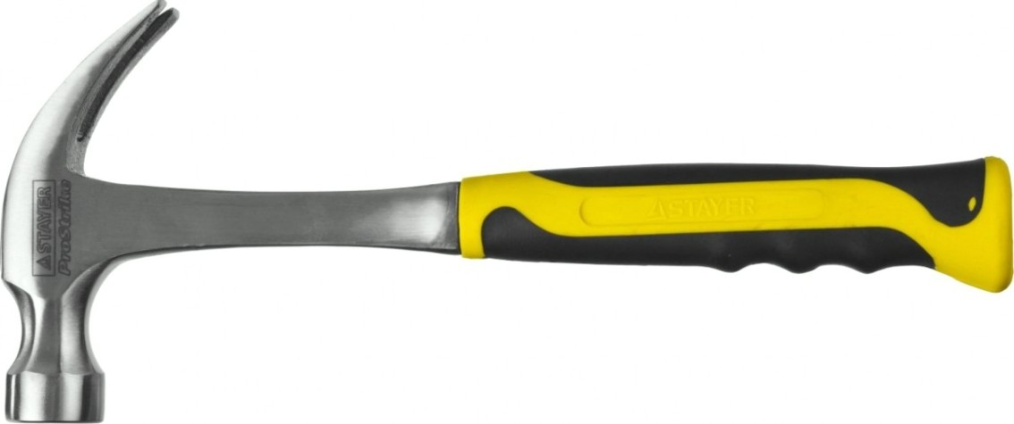 Молоток-гвоздодер STAYER STRIKE 560 г цельнометаллический столярный [2025-560]