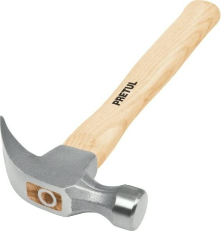 Молоток - гвоздодер TRUPER MP-16 деревянная ручка 450 гр 22290 [22290]