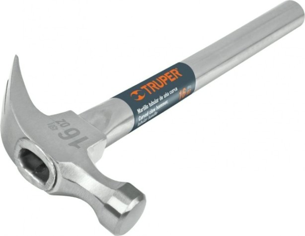 Молоток - гвоздодер TRUPER MT-16P металлическая ручка 450 гр 16701 [16701]