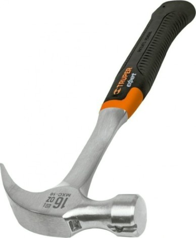 Молоток - гвоздодер TRUPER MXC-16 виброгасящая ручка 450 гр 17856 [17856]