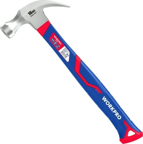 Молоток-гвоздодер WORKPRO WP241011 450гр