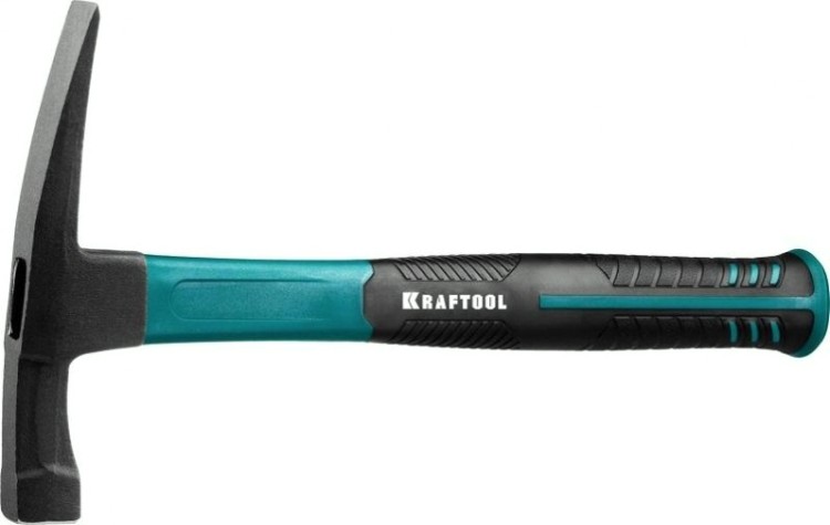 Молоток каменщика KRAFTOOL Fiberglass 600 г с фиберглассовой рукояткой, [20192]