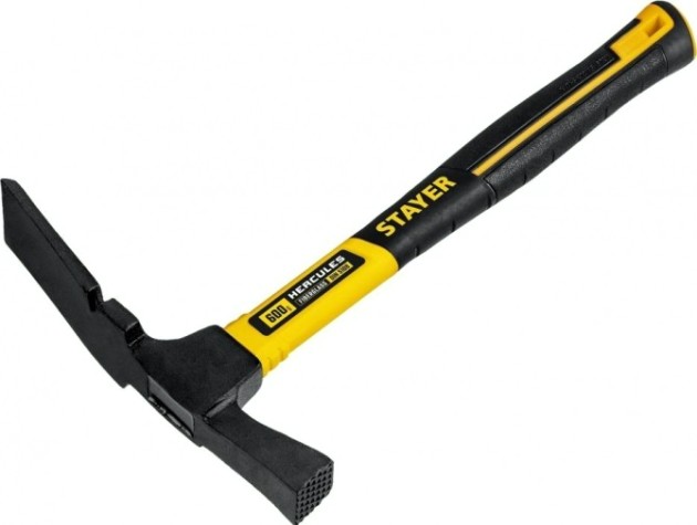 Молоток каменщика STAYER Hercules 600 г с фиберглассовой рукояткой, [20161_z01]