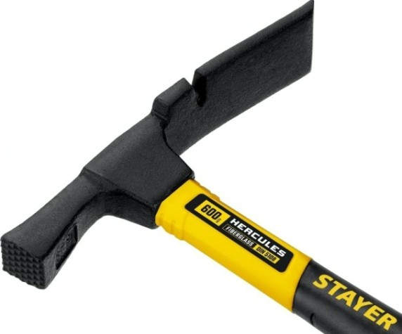 Молоток каменщика STAYER Hercules 600 г с фиберглассовой рукояткой, [20161_z01]
