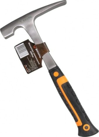 Молоток каменщика ВИХРЬ 600гр. цельнометаллический, двухкомпонентная рукоятка [73/6/8/10]