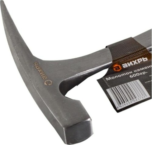 Молоток каменщика ВИХРЬ 600гр. цельнометаллический, двухкомпонентная рукоятка [73/6/8/10]