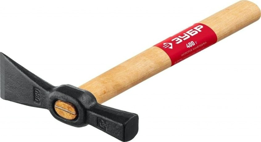 Молоток каменщика ЗУБР МАСТЕР 400 г с деревянной рукояткой, [2015-04_z02]
