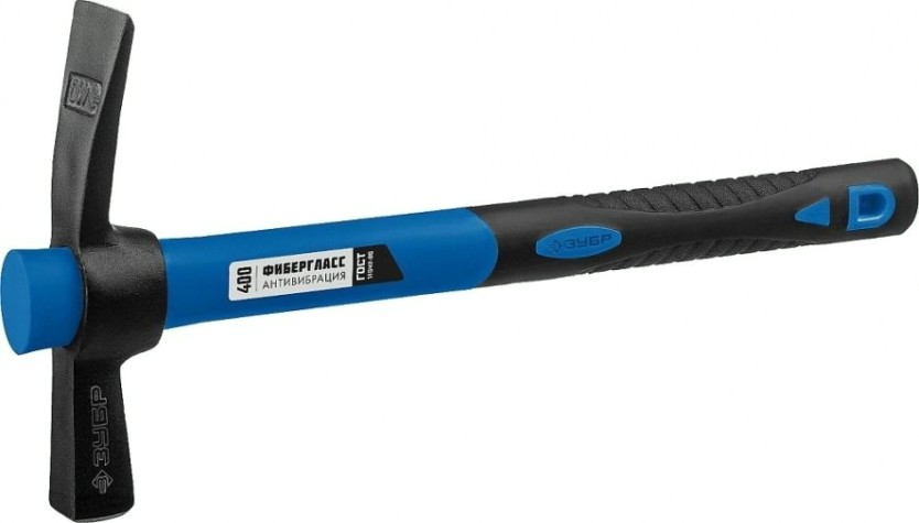 Молоток каменщика ЗУБР МК мк-у 400 г с фиберглассовой рукояткой, [20155-400_z02]
