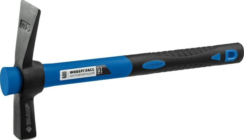 Молоток каменщика ЗУБР МК мк-у 600 г с фиберглассовой рукояткой, [20155-600_z02]