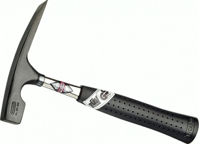 Молоток-кирочка каменщика Picard PI-0027500 с насечкой