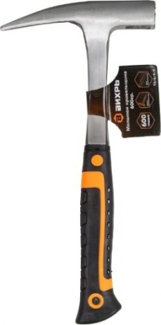 Молоток кровельщика ВИХРЬ 600гр цельнометаллический, двухкомпонентная рукоятка [73/6/8/9]