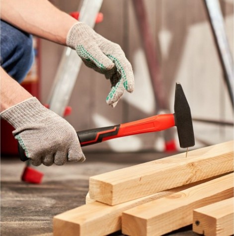 Молоток REXANT 12-8116 слесарный с фибергласовой рукояткой 600 г Молоток REXANT 12-8116 слесарный с фибергласовой рукояткой 600 г