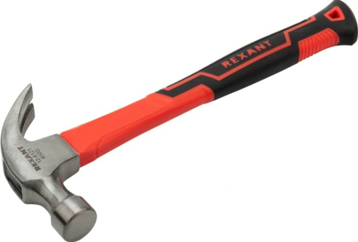 Молоток REXANT 12-8121 с фибергласовой рукояткой 450 г Молоток REXANT 12-8121 с фибергласовой рукояткой 450 г