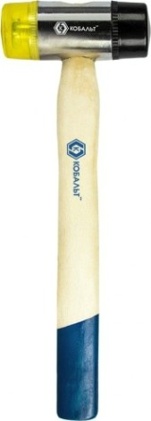 Молоток рихтовочный Кобальт 249-495 45 мм, деревянная рукоятка