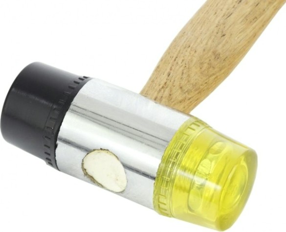 Молоток рихтовочный Sparta бойки 35 мм, комбинированная головка, деревянная р [108305]