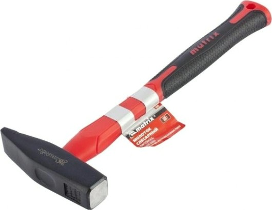 Молоток слесарный MATRIX г,фибергласовая обрезиненная рукоятка,квадратный боек// [10369]