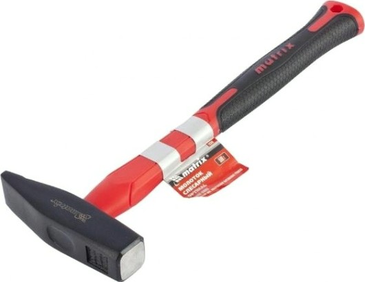 Молоток слесарный MATRIX г,фибергласовая обрезиненная рукоятка,квадратный боек// [10379]