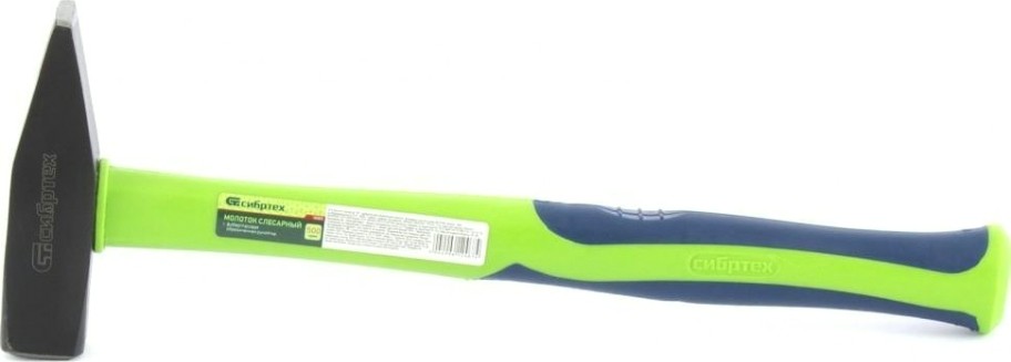 Молоток слесарный СИБРТЕХ 500 г, фибергласовая обрезиненная рукоятка// [10323]