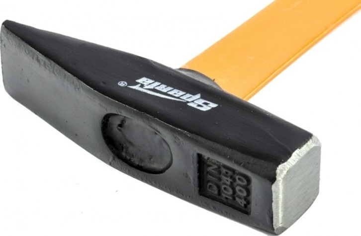 Молоток слесарный Sparta 400 г, фибергласовая обрезиненная рукоятка [10374]