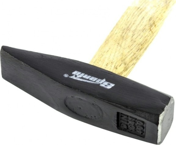 Молоток слесарный Sparta 400 г, квадратный боек, деревянная рукоятка [102085]