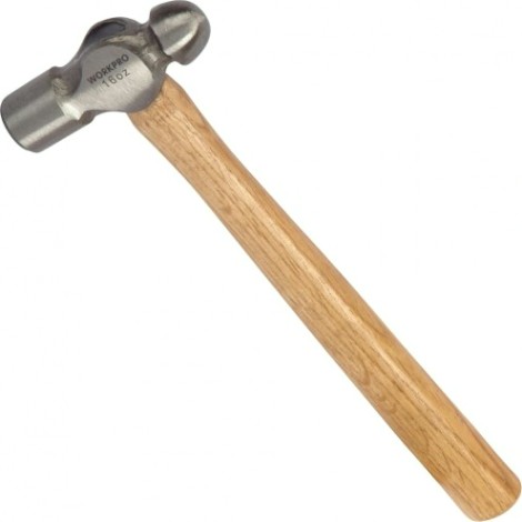 Молоток слесарный WORKPRO WP241025 с круглым бойком 337гр