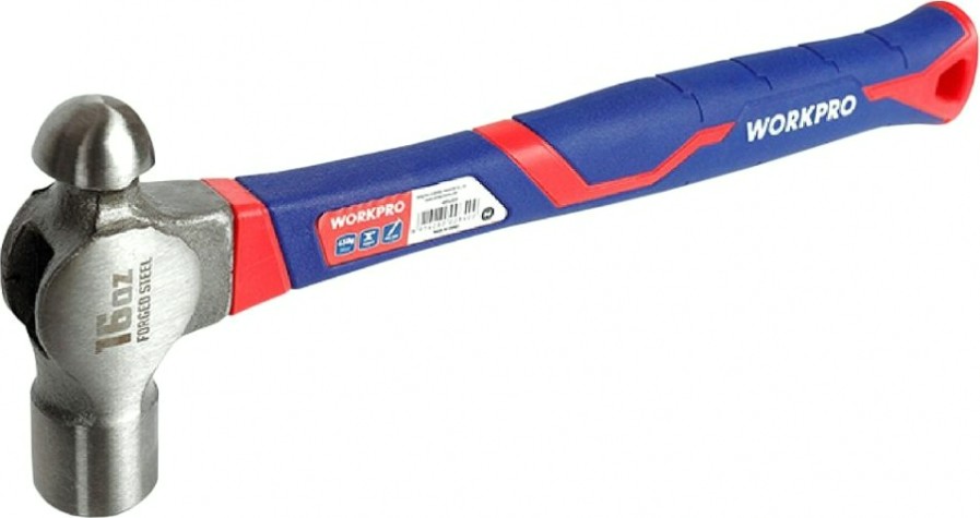 Молоток слесарный WORKPRO WP241030 с круглым бойком 675гр Молоток слесарный WORKPRO WP241030 с круглым бойком 675гр