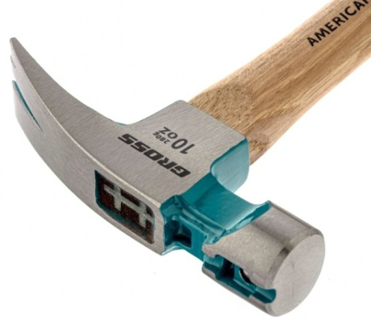 Молоток столярный GROSS 10417 280 г, угол 75