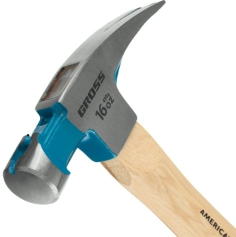 Молоток столярный GROSS 10418 450 г, угол 75 Молоток столярный GROSS 10418 450 г, угол 75